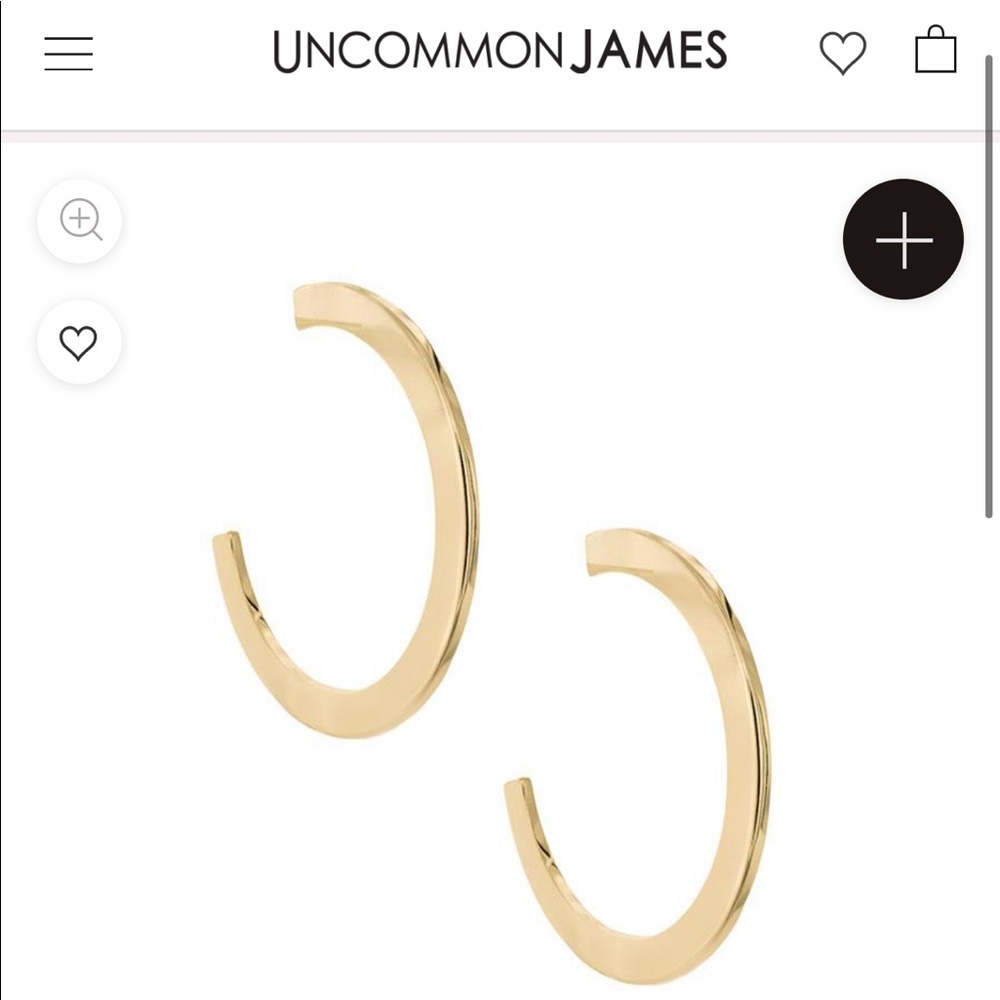 Gold uncommon James santo earrings